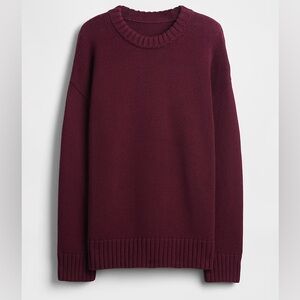 GAP 100% Cotton Tuscan Red Oversized Sweater NWT